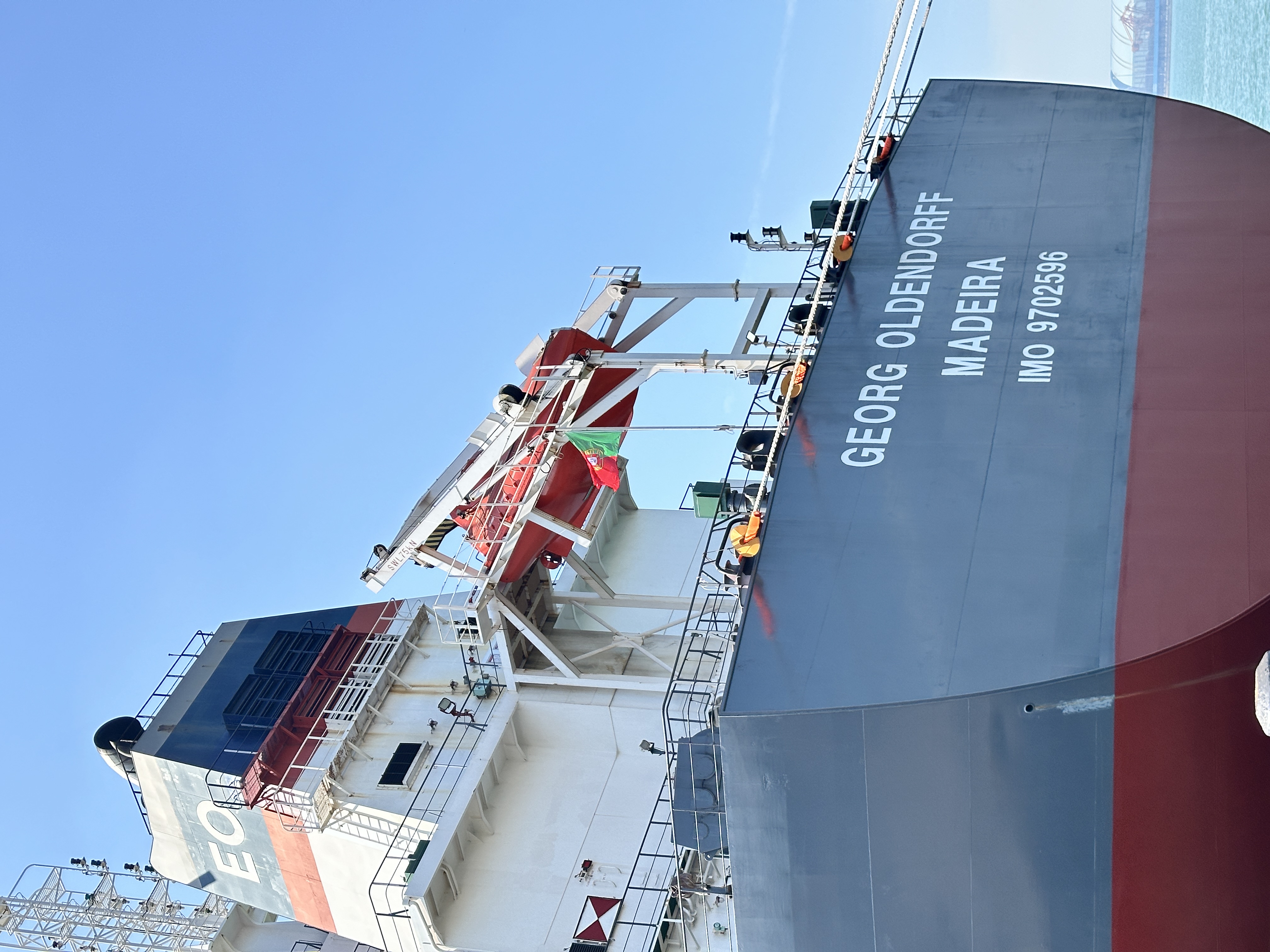 Bulk carrier at sea representing the mixed freight signal facing cement and clinker exporters