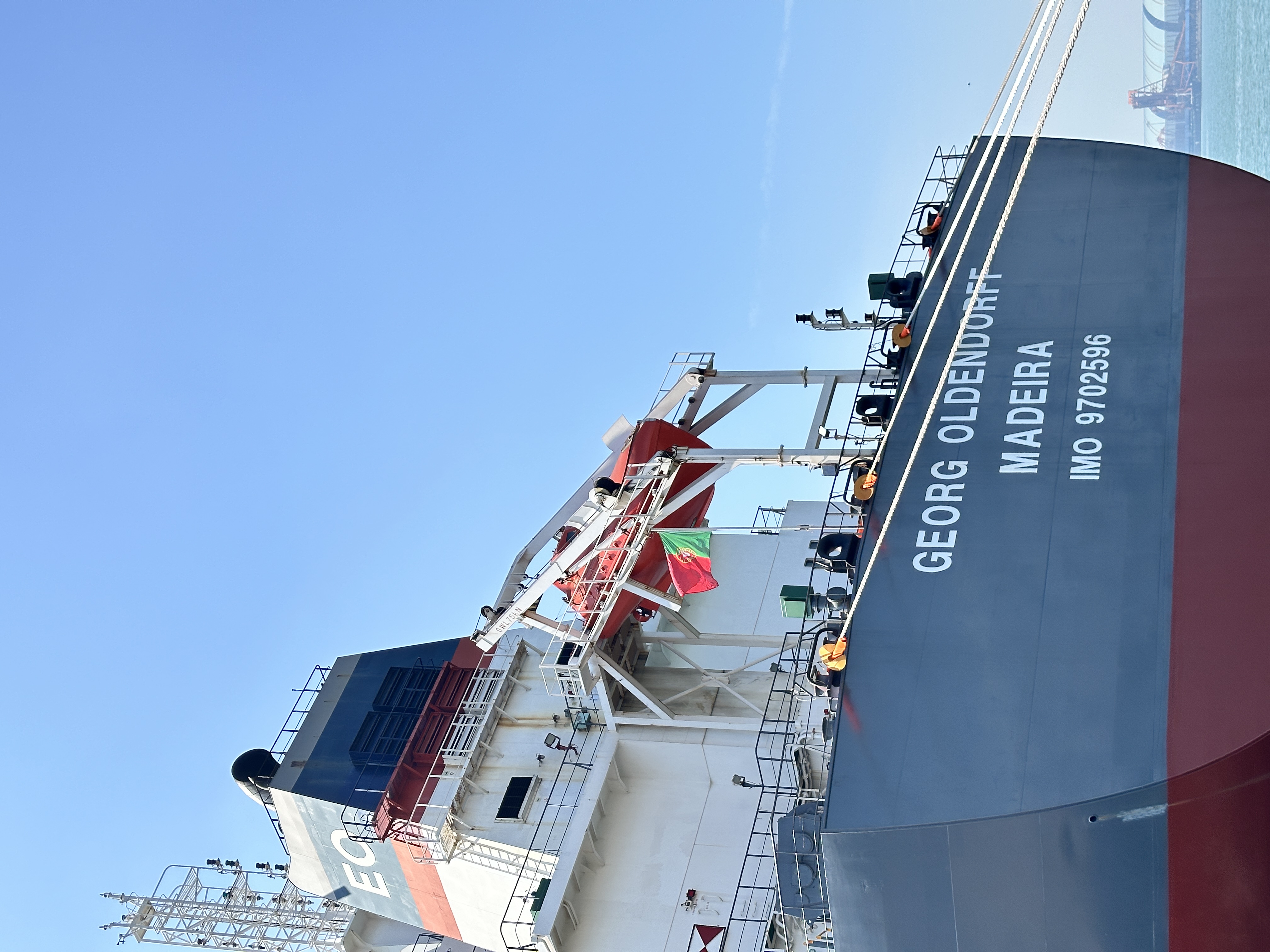 Bulk vessel prepared for cementitious material shipment