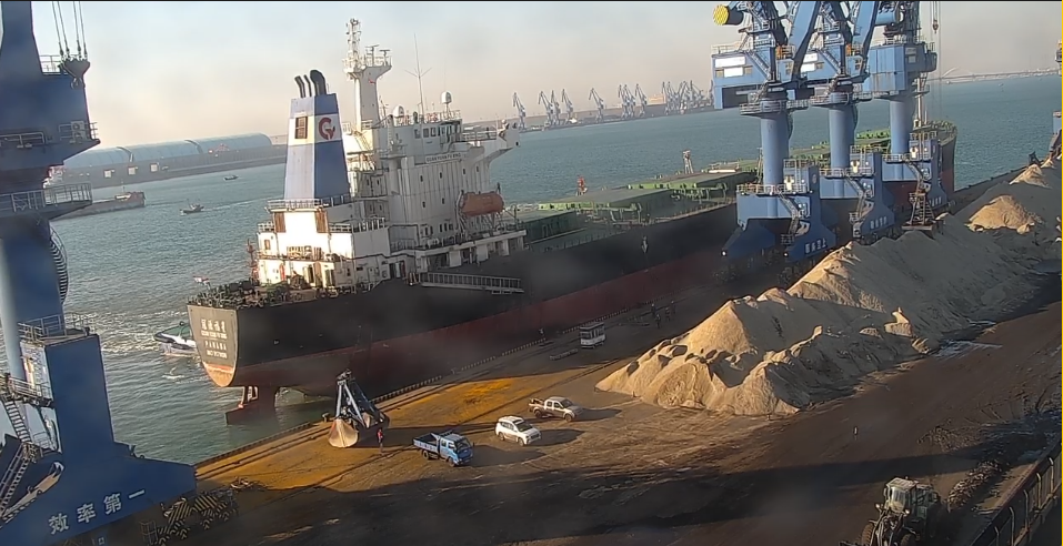 Port frontage prepared for bulk GBFS and GGBFS export handling